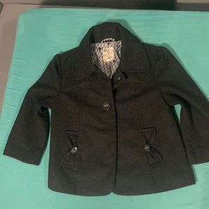 Wool Peacoat charcoal